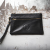 Leather Hope-Knot Wrist Bag
